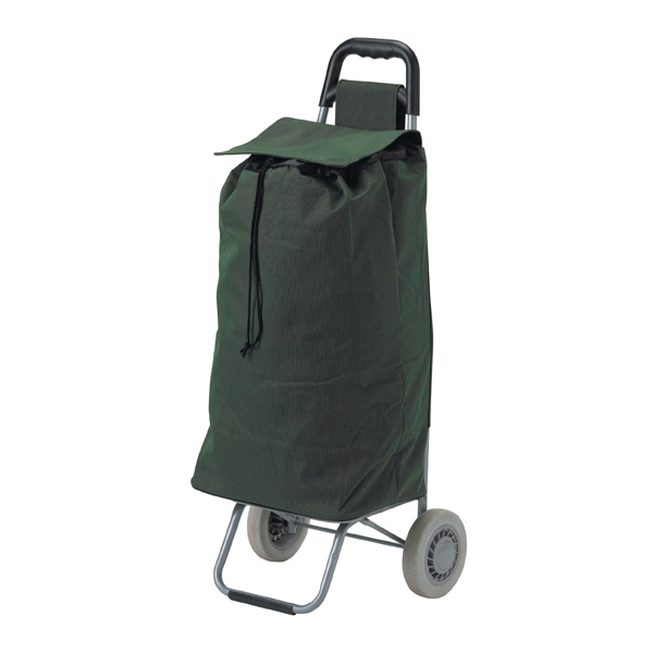 All Purpose Rolling Shopping Utility Cart - Green - Click Image to Close